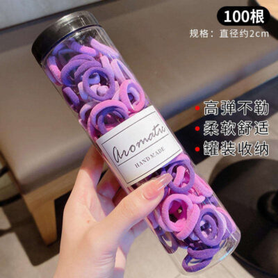 colorful high elastic hair bands for girls | soft towel ponytail rings | no damage rubber bands for daily use