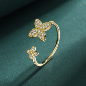 golden petal whisper ring