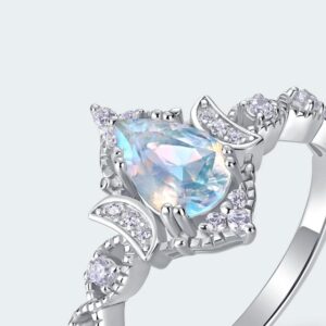 🌙 moonveil aurora 925 moonstone ring
