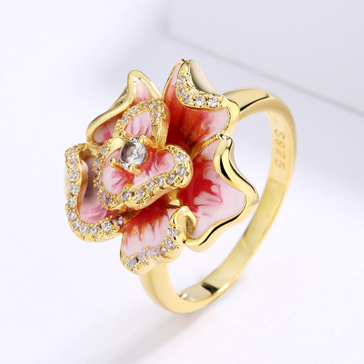 🌸 golden petal aura ring (copy)