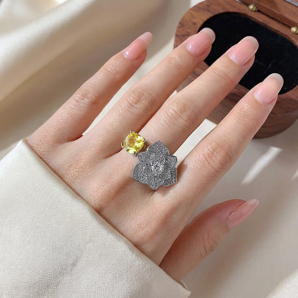golden bloom radiance ring