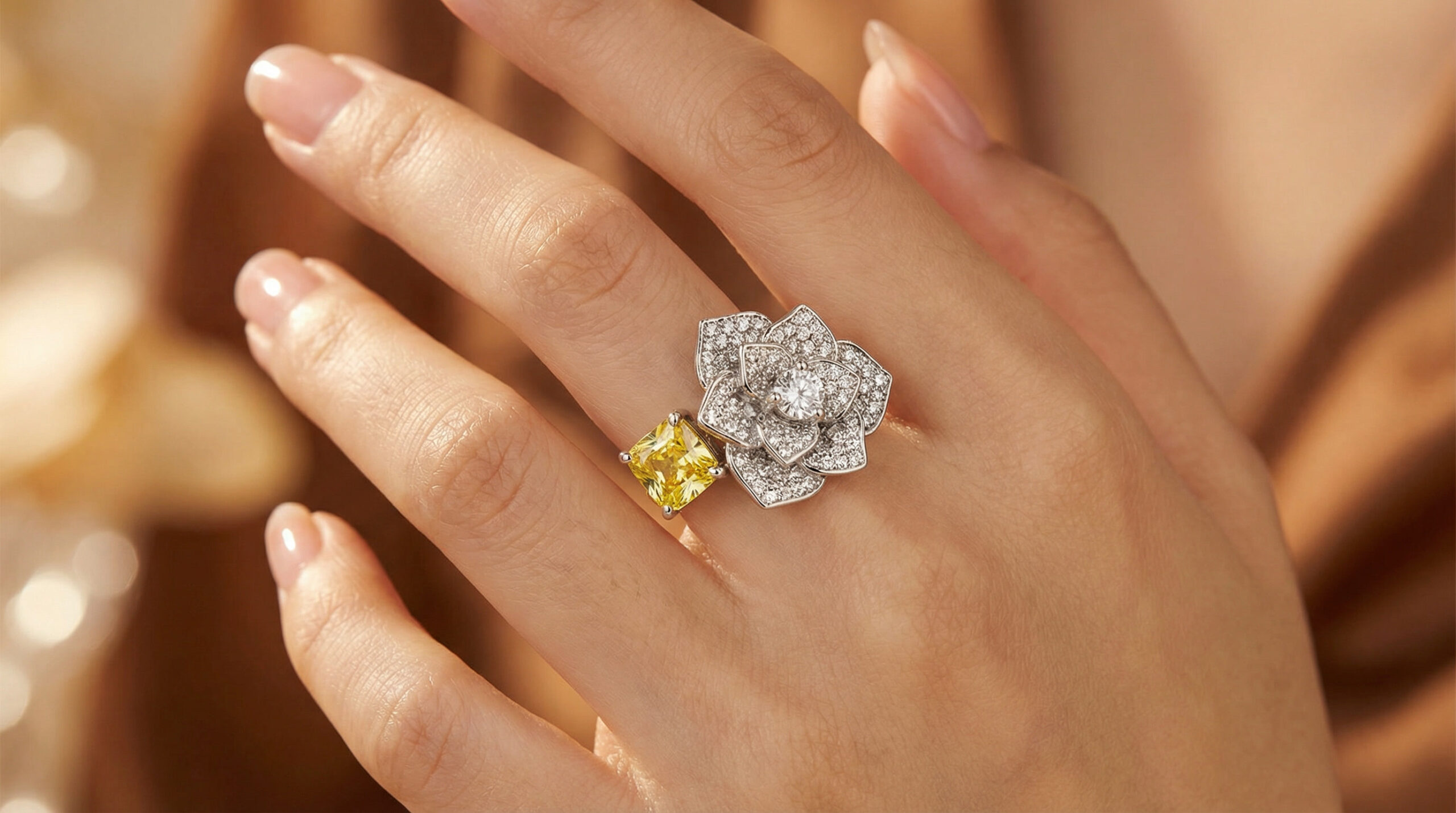golden bloom radiance ring