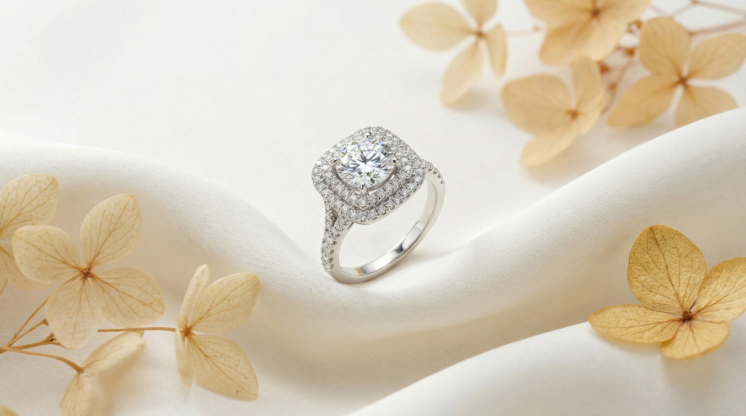 celestial pavé eternity band ring – platinum plated zircon brilliance for women