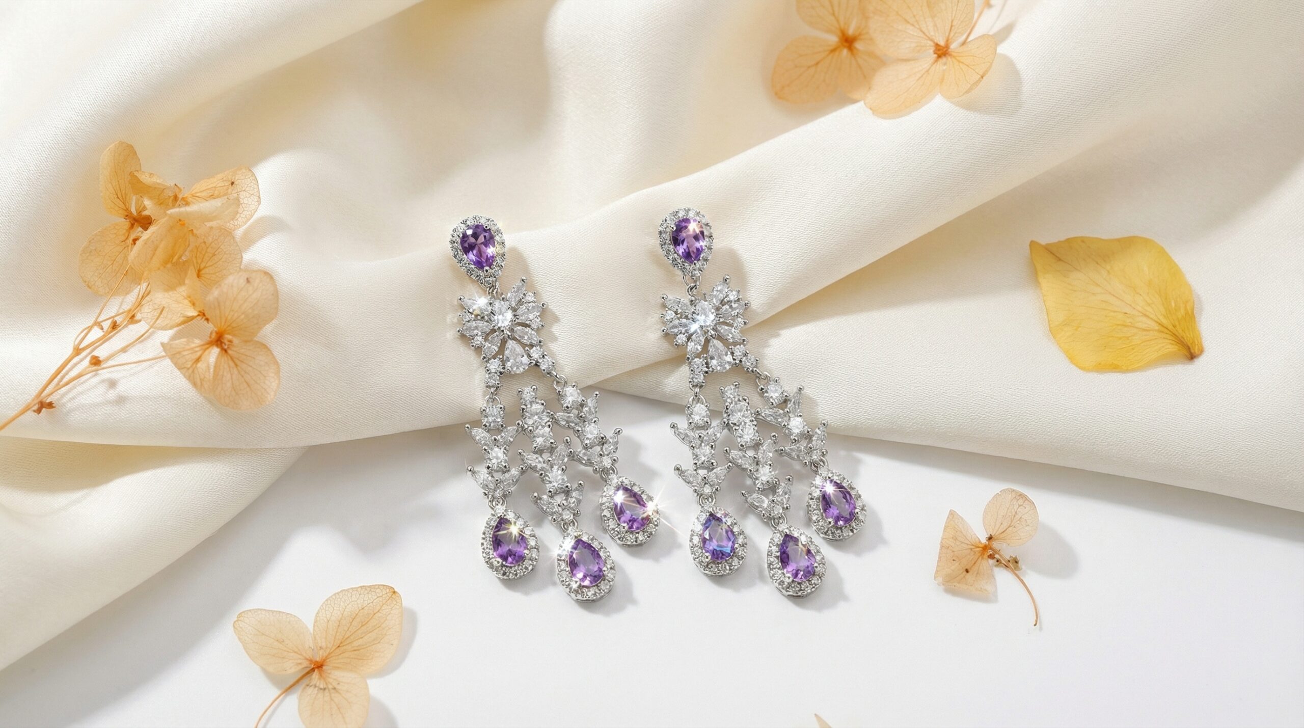 aurora bloom multicolor zircon drop earrings – 18k gold plated luxury sparkle aurora bloom multicolor zircon drop earrings – 18k gold plated luxury sparkle