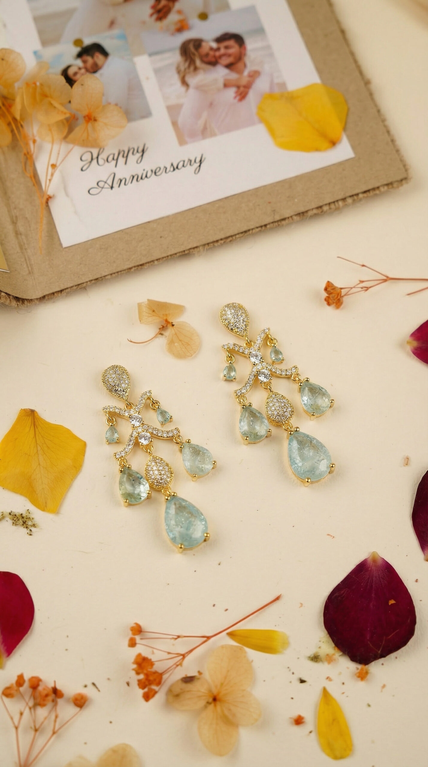 emerald cascade luxe drops – vintage inspired platinum plated zircon tassel earrings