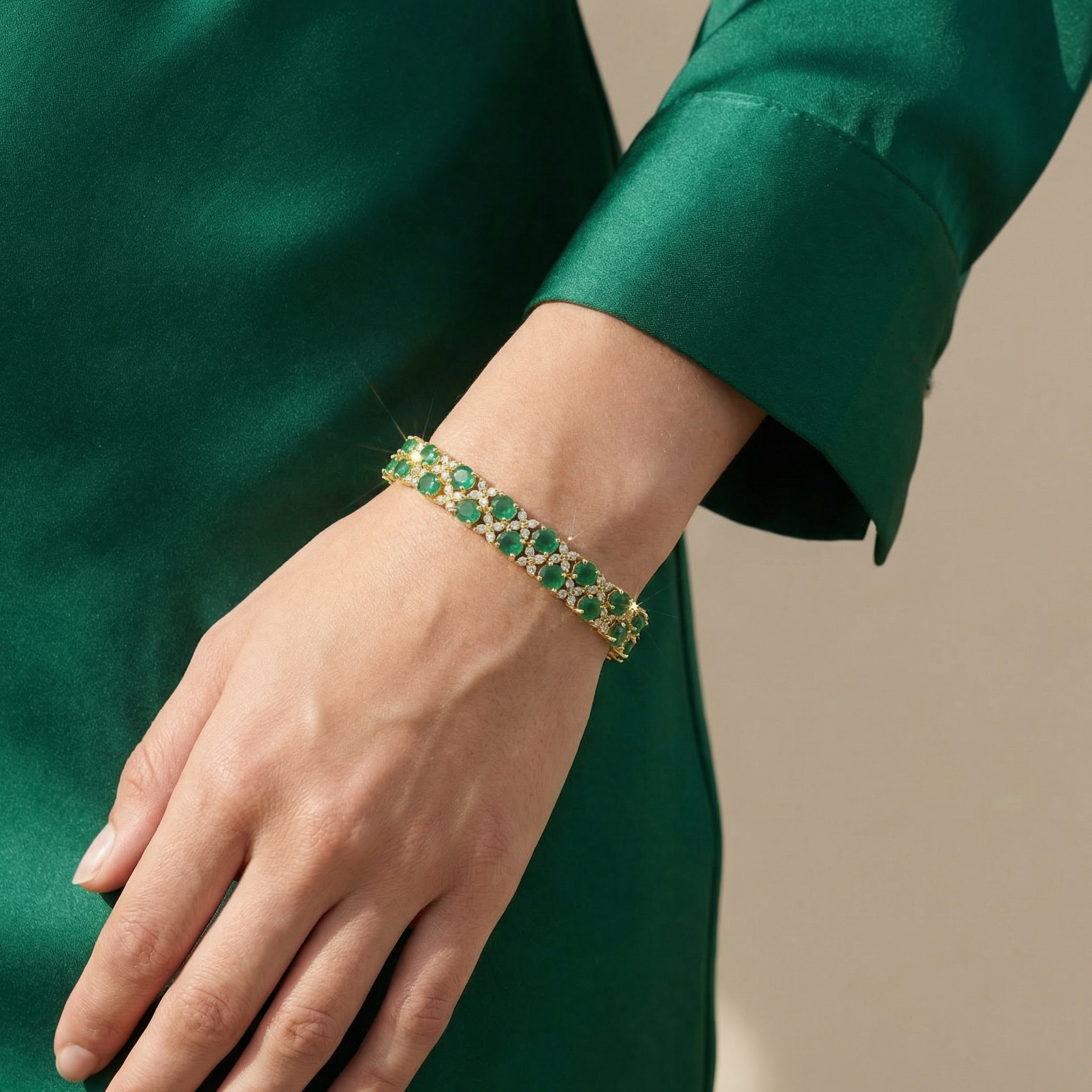 royal blush princess cut cz bracelet – rhodium plated bridal statement with pink zircon sparkle